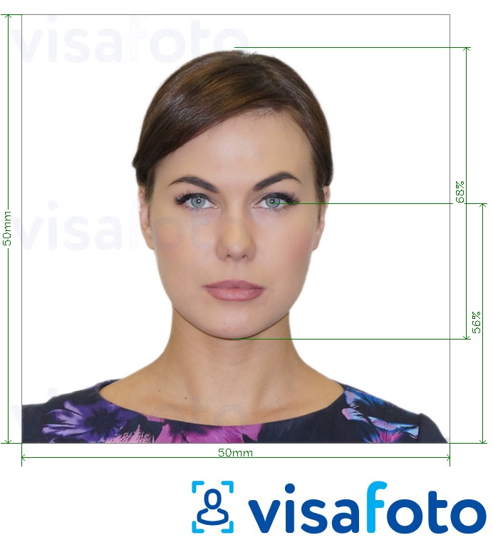  کی تصویر کی مثال سربیا پاسپورٹ 50x50 ملی میٹر سائز کی تفصیلات كے مطابق بنائی گئی ،  